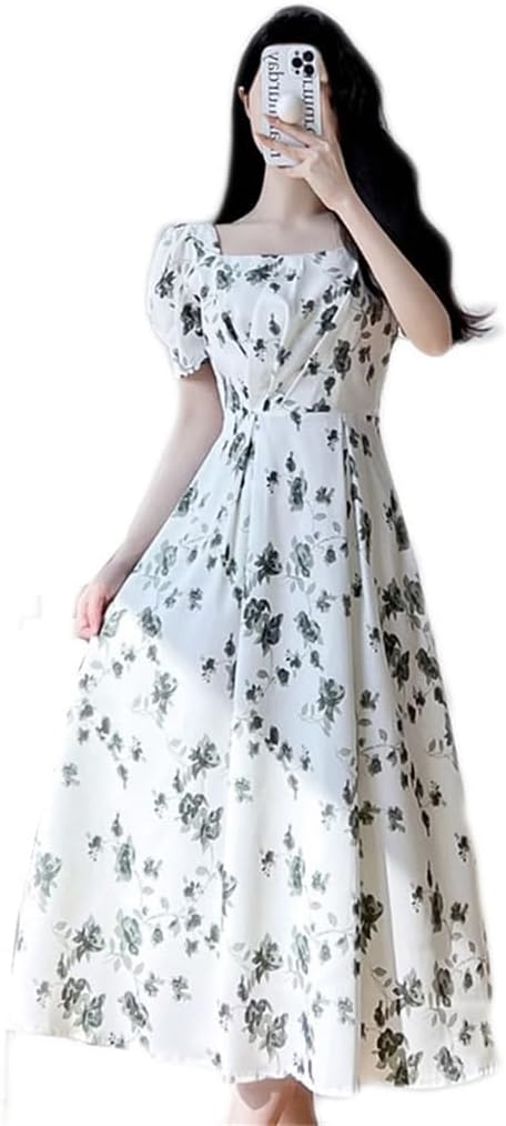 726X[BLZXIAN] レディース ワンピース ドレス シフォン ロング丈