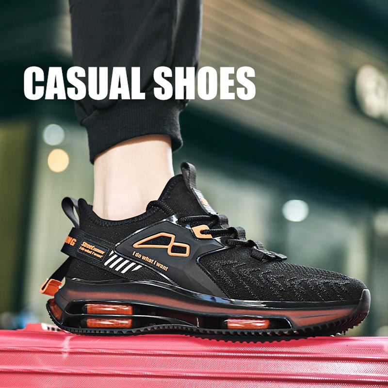 Chaussures Homme Baskets Running Légères Respirantes à Coussin D'Air - Sneakers Confortables Pour Marche Et Fitness